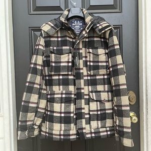 Men plaid jacket size XL